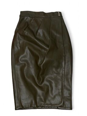 House of CB Dark green Faux Leather Pencil Skirt